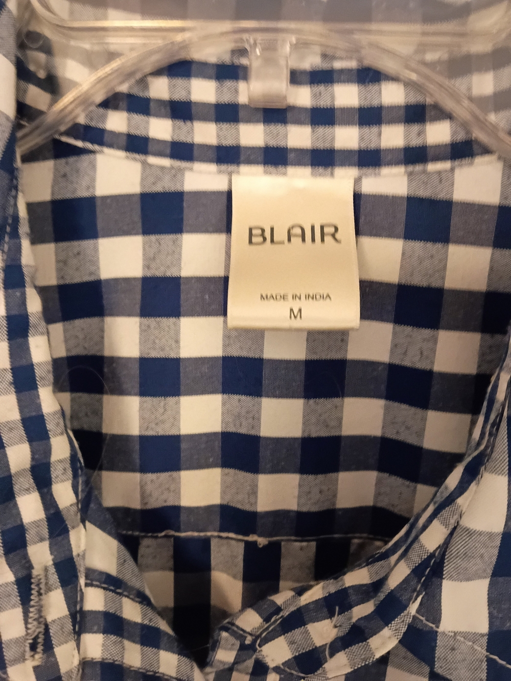 Blair Blue and White Gingham Button-Down Shirt - Picture 3 of 6